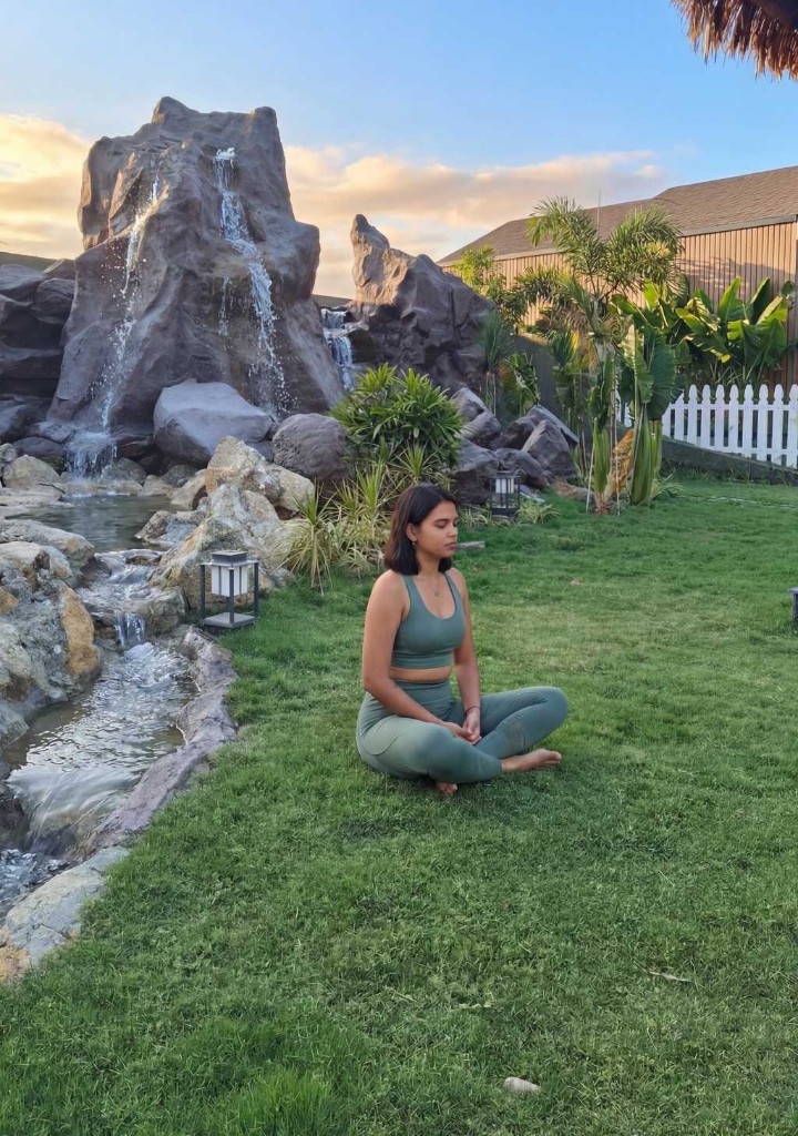 Beverly Hills meditation garden and waterfall