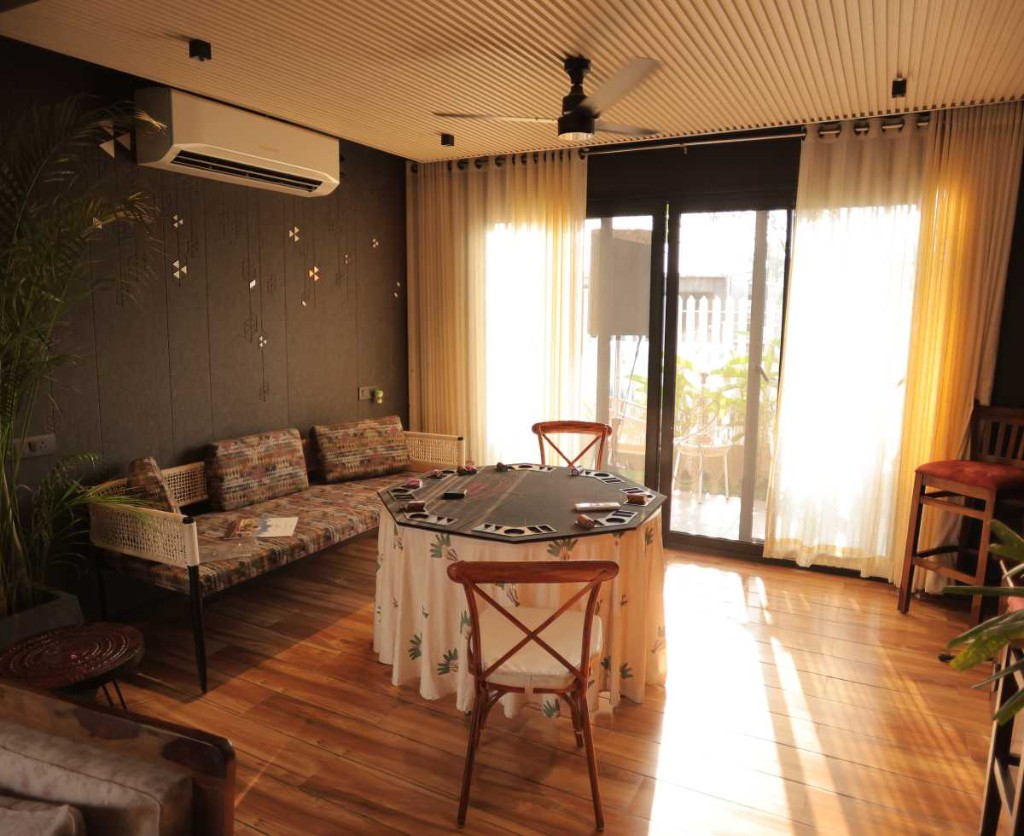 3 BHK villa lounge with entertainment table